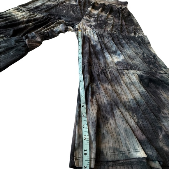 Black Pull On Oversized Jumper Palazzo One Piece Tie Dye Boho Hippie Slouchy 3X - Picture 7 of 16